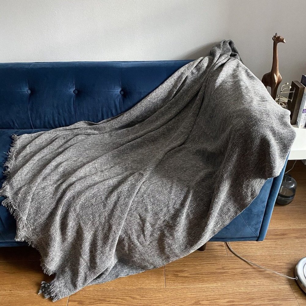 ❌SOLD❌ Gray Cozy Knit Throw Blanket